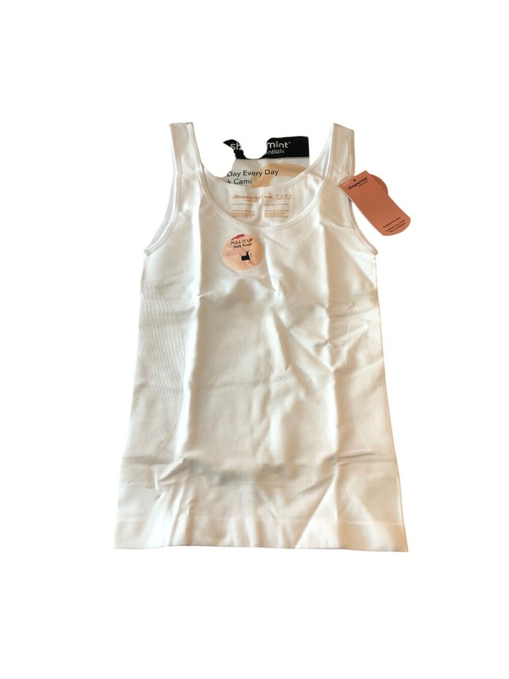 Shapermint All Day Every Day Tank Cami Top White M